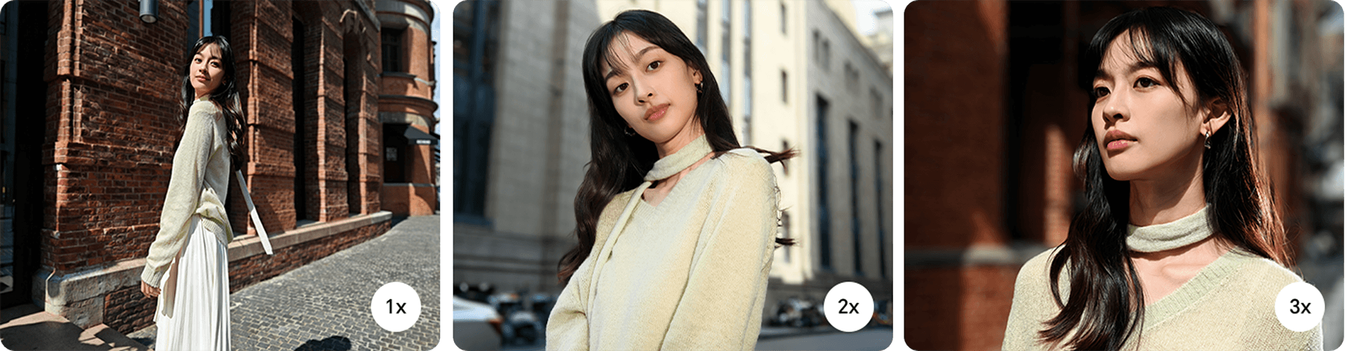 Четыре фотографии с девушкой.